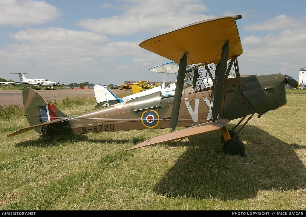 Aircraft Photo of G-BYTN / N6720 | De Havilland D.H. 82A Tiger Moth II | UK - Air Force | AirHistory.net #37576