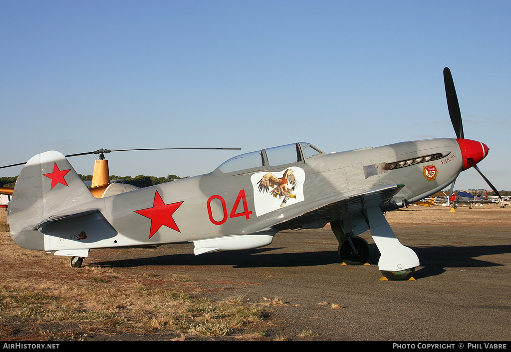 Aircraft Photo of VH-YIX / 04 red | Yakovlev Yak-9UM | Soviet Union - Air Force | AirHistory.net #37587