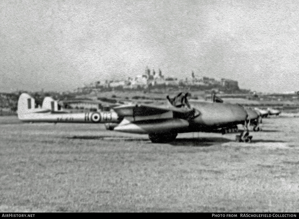 Aircraft Photo of VZ271 | De Havilland D.H. 100 Vampire FB5 | UK - Air Force | AirHistory.net #37589