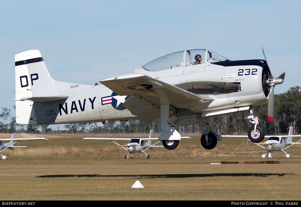 Aircraft Photo of VH-DPT / 138232 | North American T-28D Trojan | USA - Navy | AirHistory.net #37601