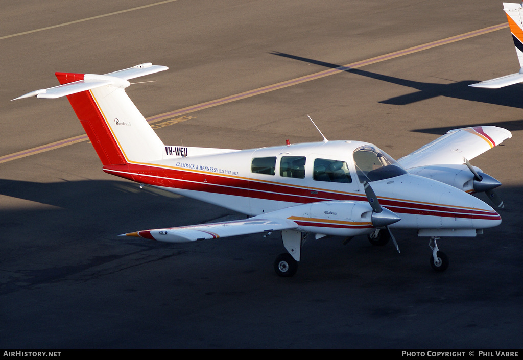 Aircraft Photo of VH-WEU | Beech 76 Duchess | Clamback & Hennessy | AirHistory.net #37616