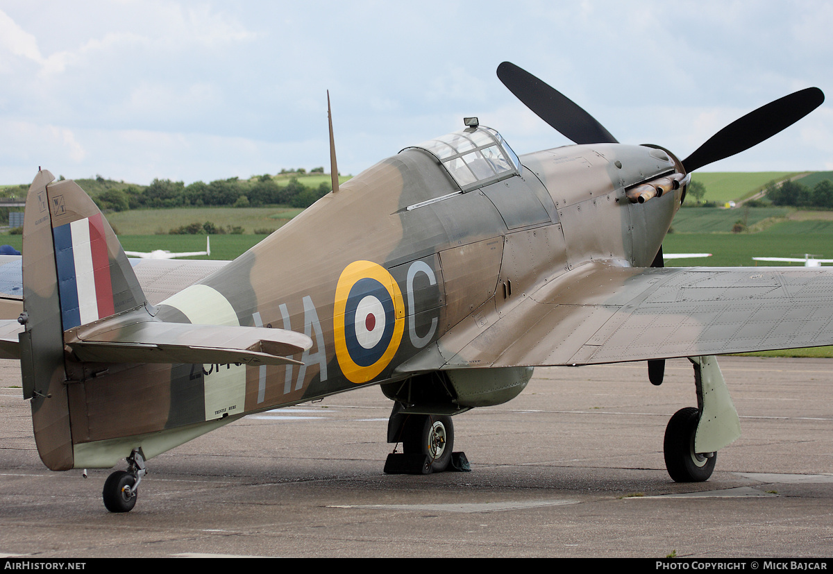 Aircraft Photo of G-HURI / Z5140 | Hawker Hurricane Mk12A | UK - Air Force | AirHistory.net #37628