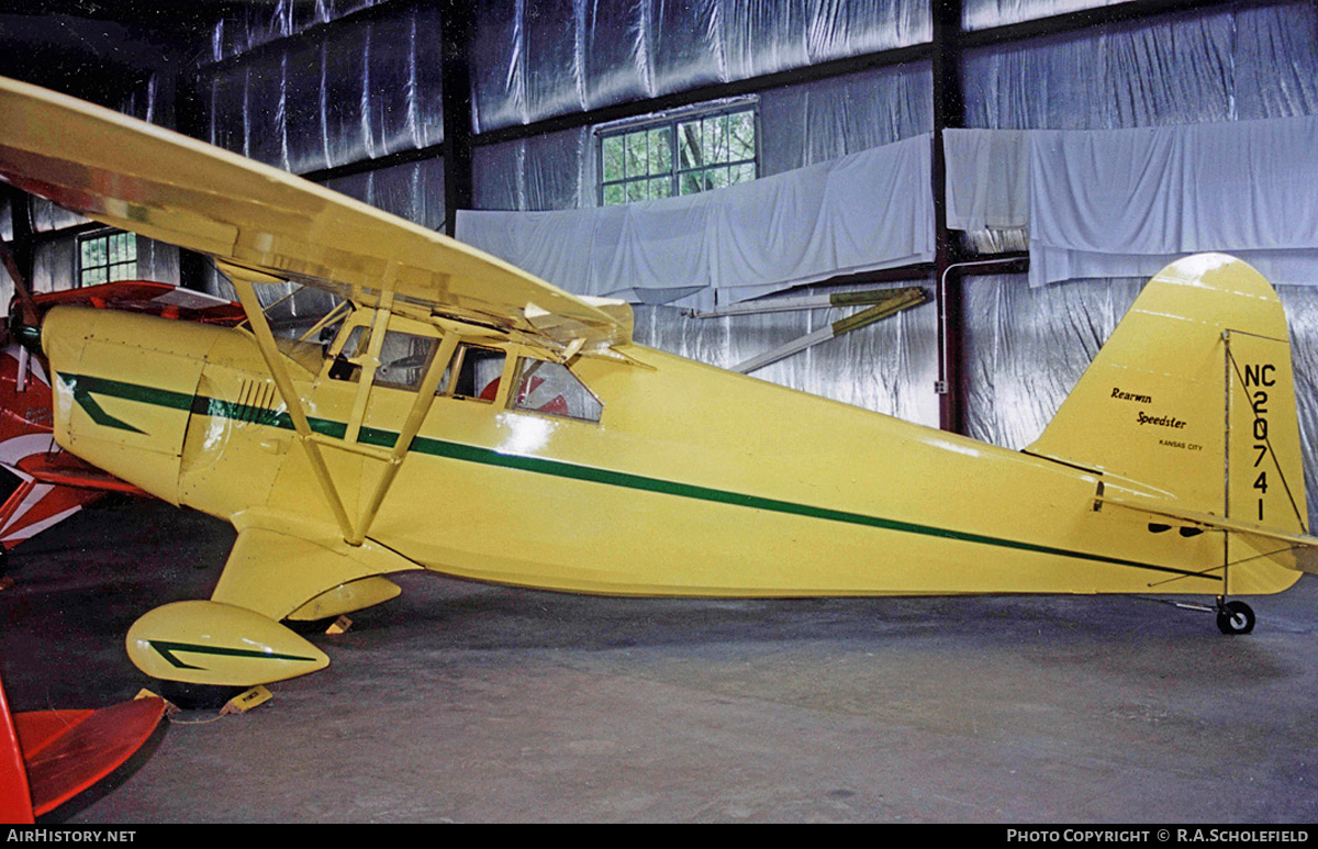 Aircraft Photo of N20741 | Rearwin 6000M Speedster | AirHistory.net #37657