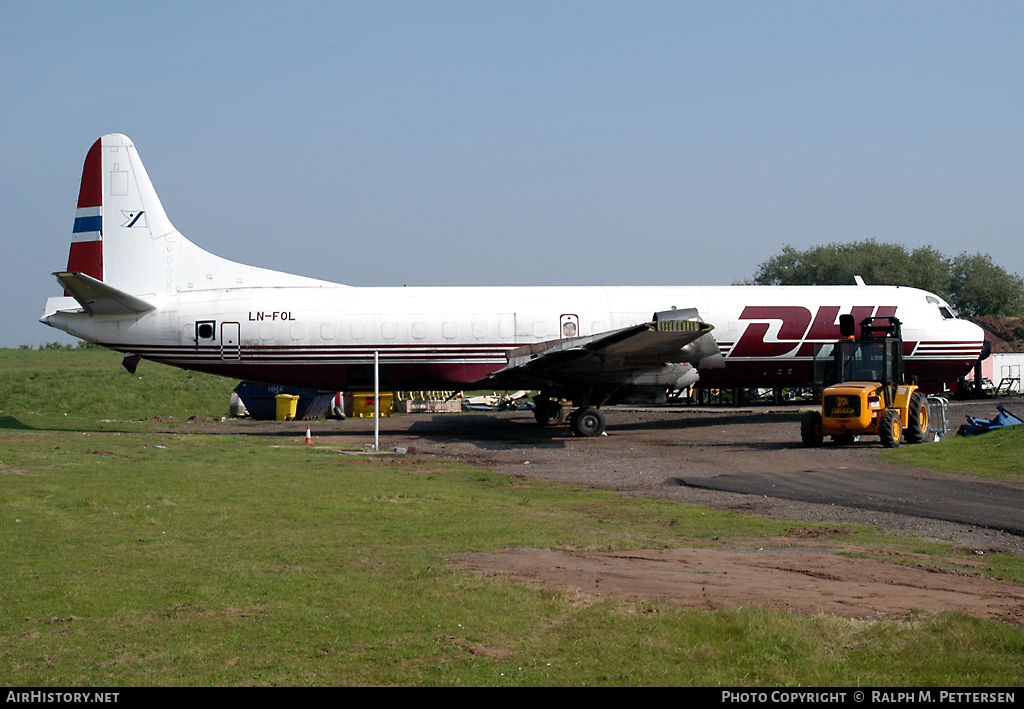 Aircraft Photo of LN-FOL | Lockheed L-188A(F) Electra | DHL Worldwide Express | AirHistory.net #37660