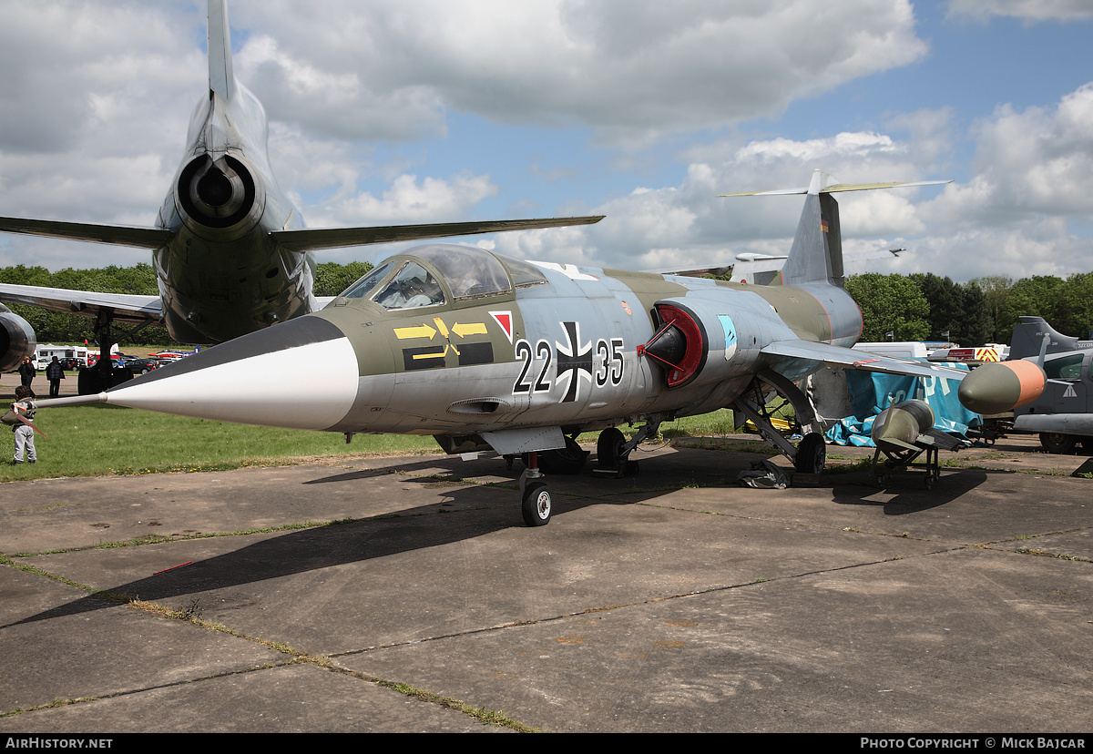 Aircraft Photo of 2235 | Lockheed F-104G Starfighter | Germany - Air Force | AirHistory.net #37687
