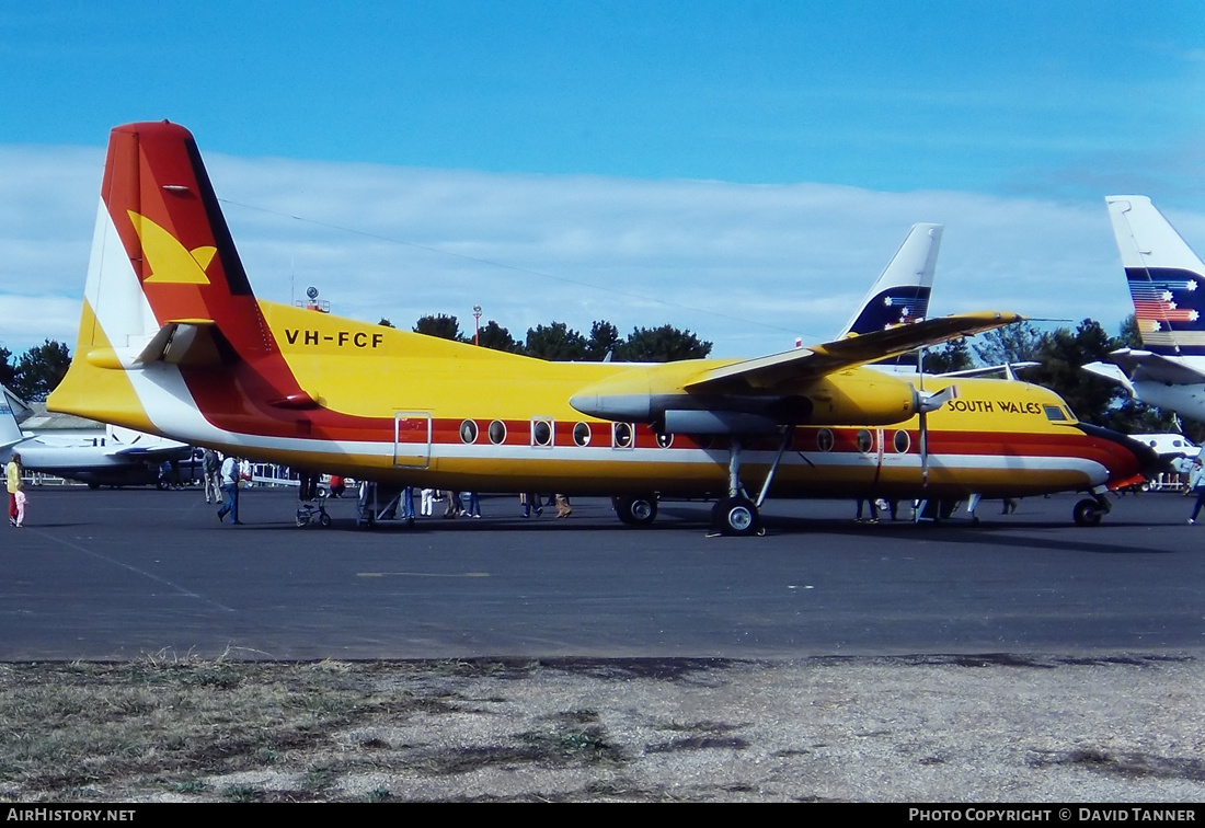 Aircraft Photo of VH-FCF | Fokker F27-500F Friendship | Air New South Wales | AirHistory.net #37701