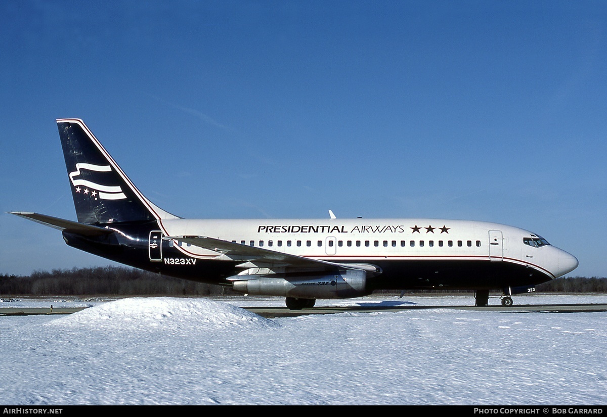 Aircraft Photo of N323XV | Boeing 737-214 | Presidential Airways | AirHistory.net #37730