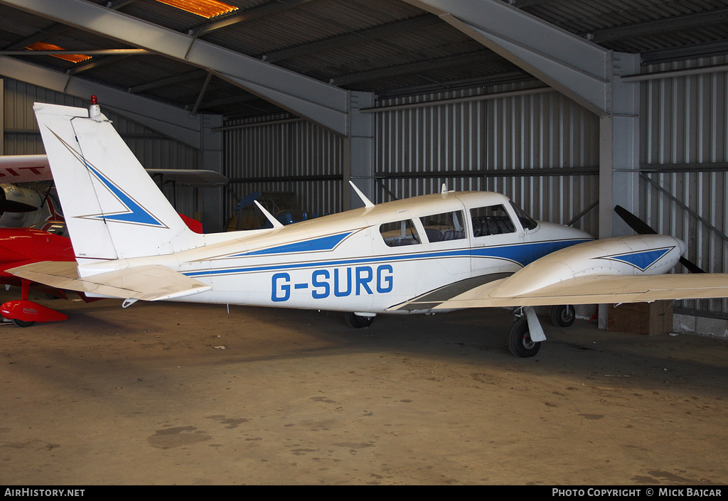 Aircraft Photo of G-SURG | Piper PA-30-160 Twin Comanche B | AirHistory.net #37743