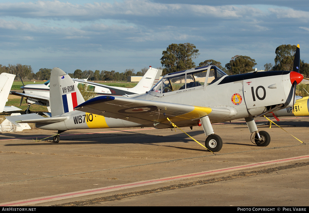 Aircraft Photo of VH-RSM / WB710 | De Havilland DHC-1 Chipmunk Mk22 | UK - Air Force | AirHistory.net #37778