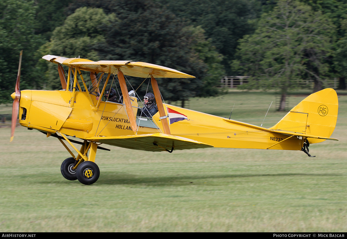 Aircraft Photo of N8233 | De Havilland D.H. 82A Tiger Moth II | Rijksluchtvaartschool - RLS | AirHistory.net #37835