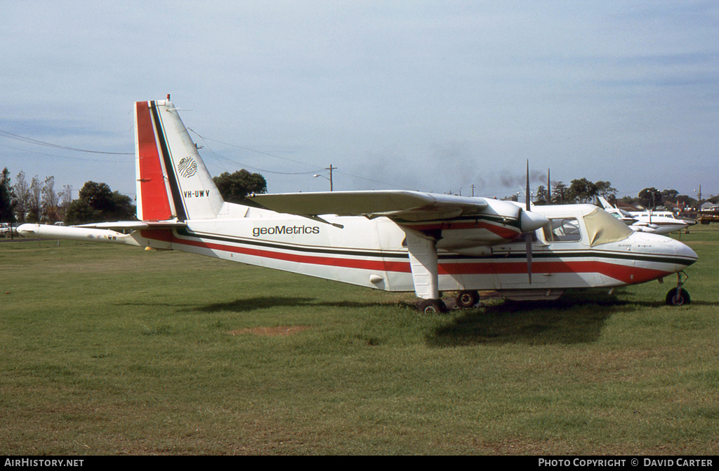 Aircraft Photo of VH-UWV | Britten-Norman BN-2A-21 Islander | GeoMetrics | AirHistory.net #37864