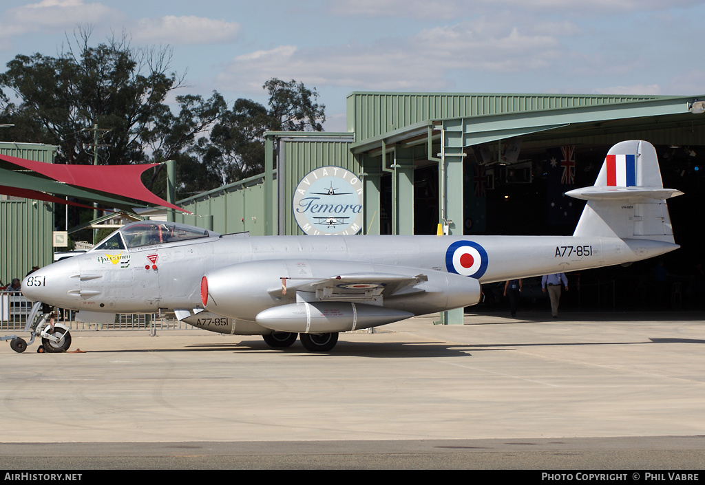 Aircraft Photo of VH-MBX / A77-851 | Gloster Meteor F8 | Australia - Air Force | AirHistory.net #37875
