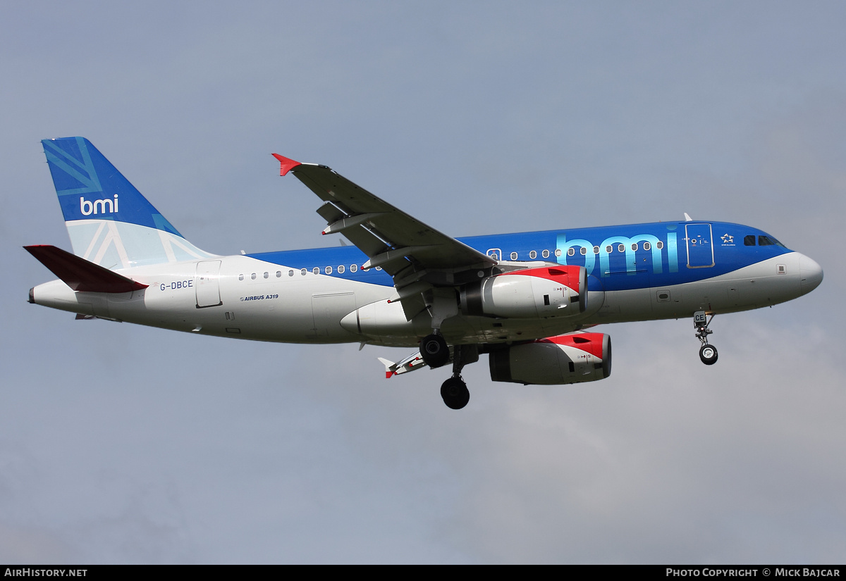 Aircraft Photo of G-DBCE | Airbus A319-131 | BMI - British Midland International | AirHistory.net #37886