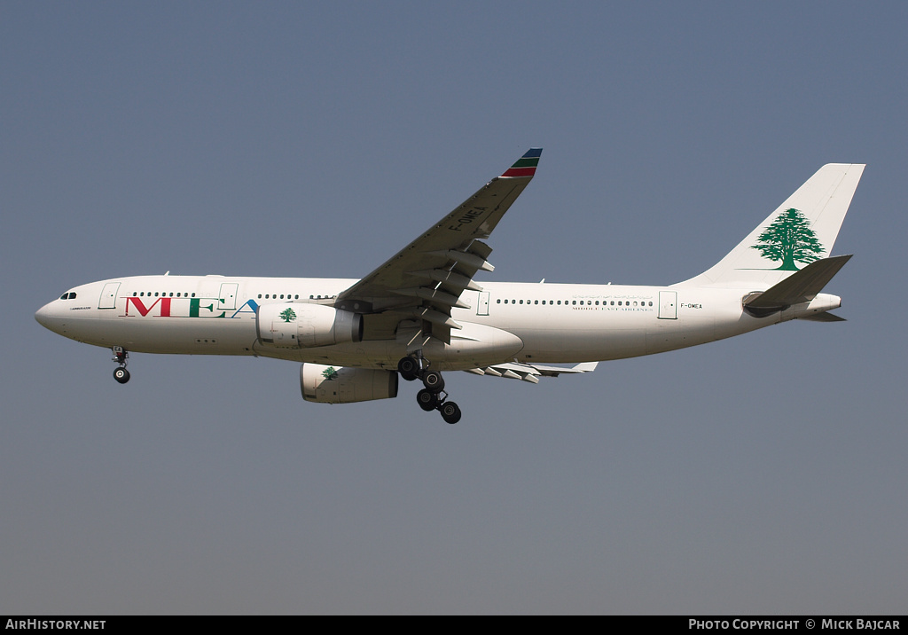 Aircraft Photo of F-OMEA | Airbus A330-243 | MEA - Middle East Airlines | AirHistory.net #37889