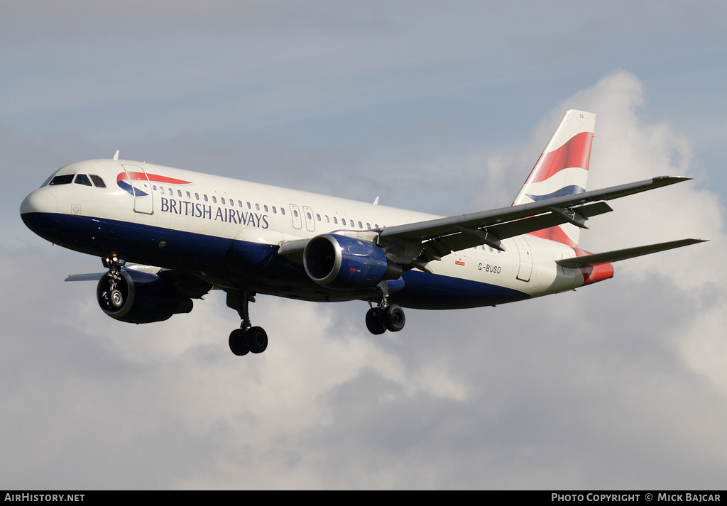 Aircraft Photo of G-BUSD | Airbus A320-111 | British Airways | AirHistory.net #37901