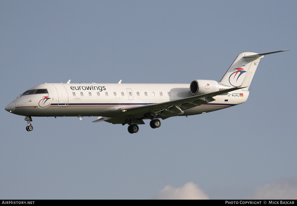 Aircraft Photo of D-ACRC | Bombardier CRJ-200ER (CL-600-2B19) | Eurowings | AirHistory.net #37902