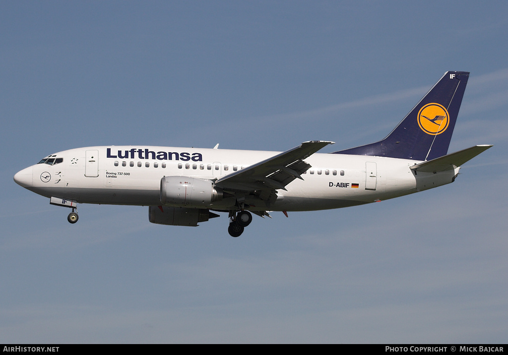 Aircraft Photo of D-ABIF | Boeing 737-530 | Lufthansa | AirHistory.net #37903
