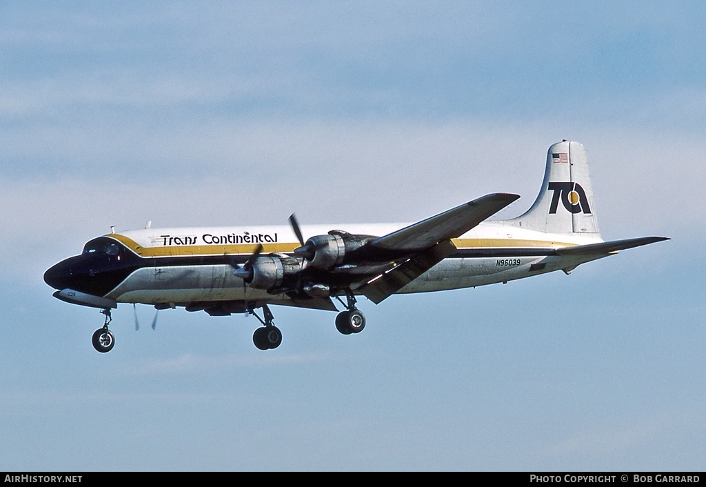 Aircraft Photo of N96039 | Douglas DC-6A | Trans Continental Airlines | AirHistory.net #37936