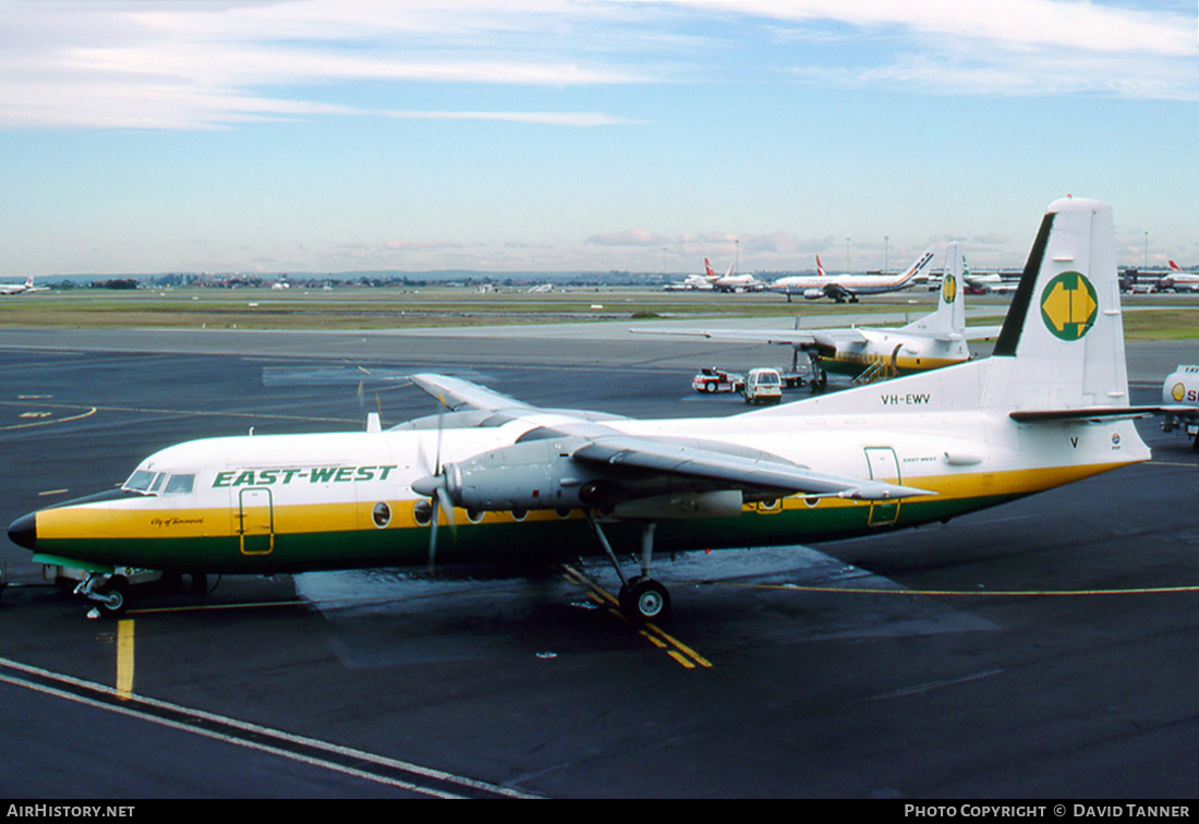 Aircraft Photo of VH-EWV | Fokker F27-500 Friendship | East-West Airlines | AirHistory.net #37948