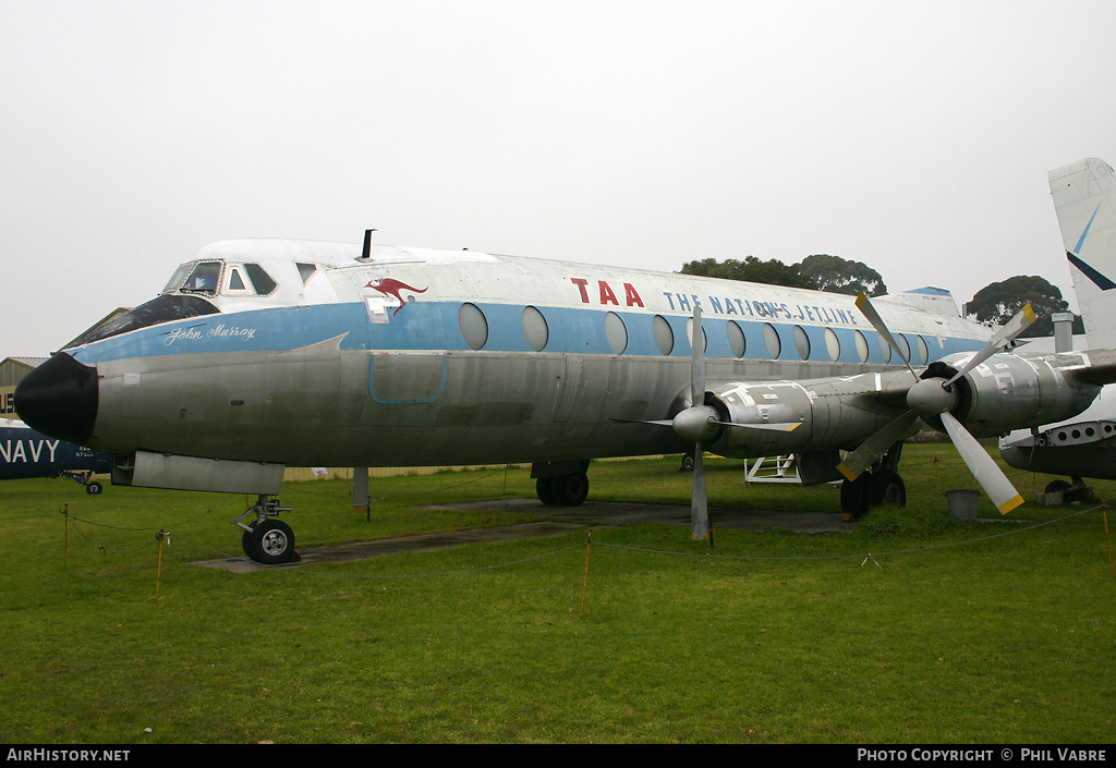 Aircraft Photo of VH-TVR | Vickers 818 Viscount | Trans-Australia Airlines - TAA | AirHistory.net #37989