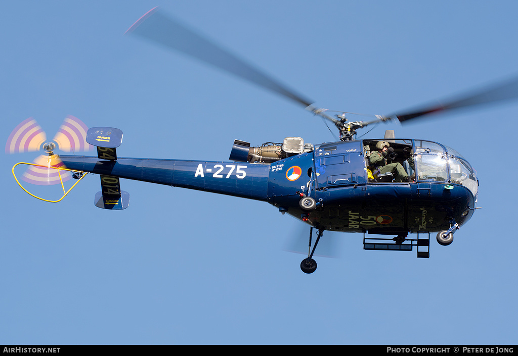 Aircraft Photo of A-275 | Sud SA-316B Alouette III | Netherlands - Air Force | AirHistory.net #37998