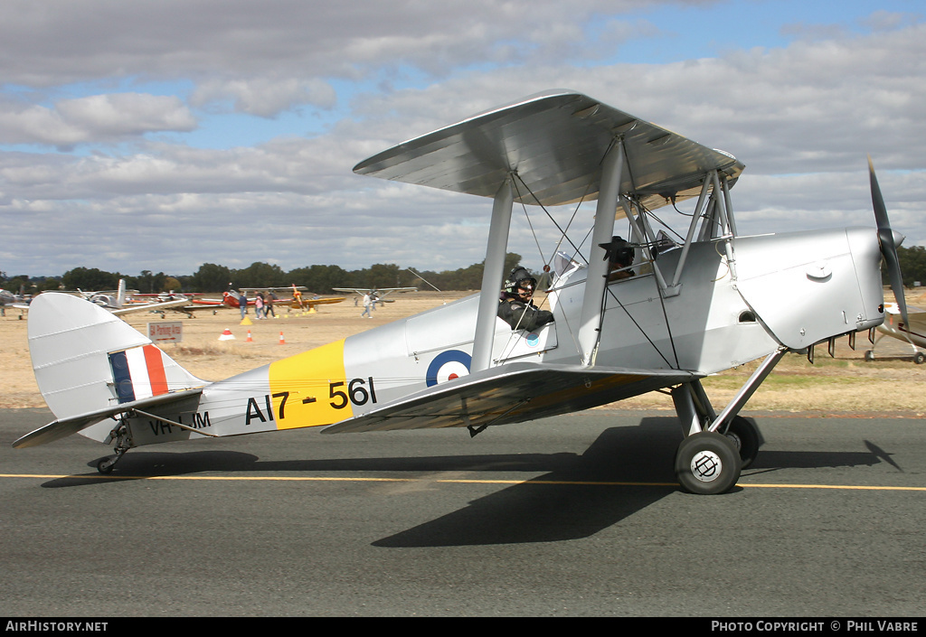 Aircraft Photo of VH-LJM / A17-561 | De Havilland D.H. 82A Tiger Moth | Australia - Air Force | AirHistory.net #38081