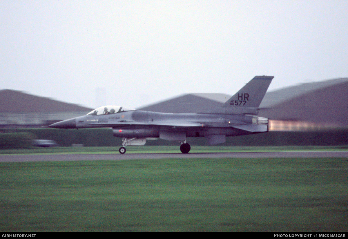 Aircraft Photo of 80-0577 / AF80-577 | General Dynamics F-16A Fighting Falcon | USA - Air Force | AirHistory.net #38136