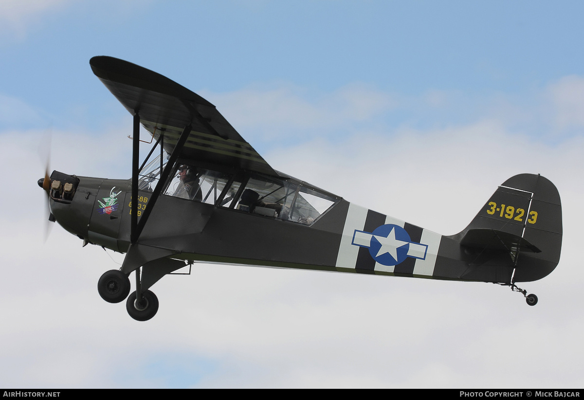 Aircraft Photo of G-BRHP / 3-1923 | Aeronca O-58B Grasshopper | USA - Air Force | AirHistory.net #38153