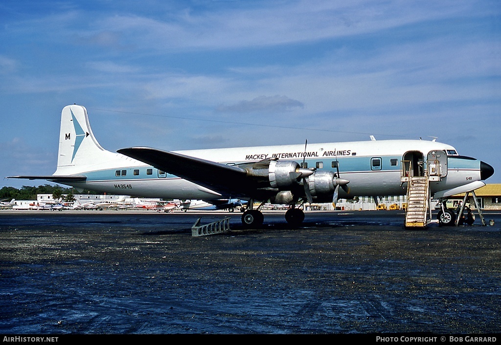 Aircraft Photo of N4354B | Douglas DC-6B | Mackey International Airlines | AirHistory.net #38158