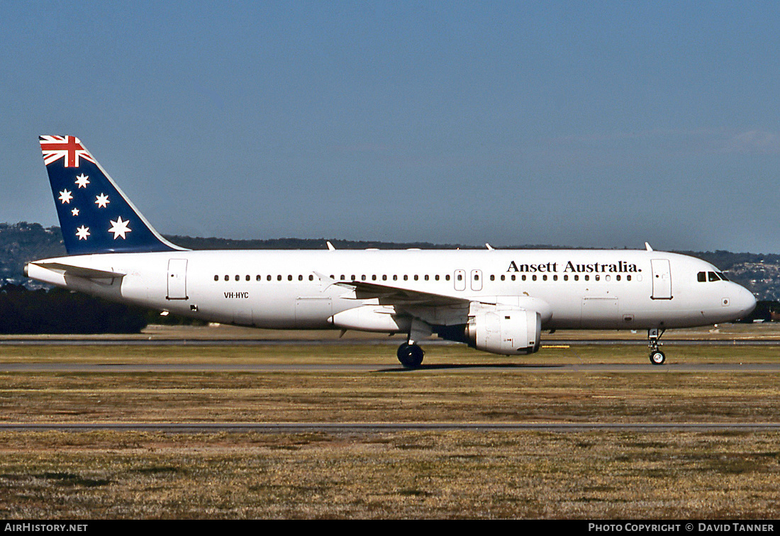 Aircraft Photo of VH-HYC | Airbus A320-211 | Ansett Australia | AirHistory.net #38172
