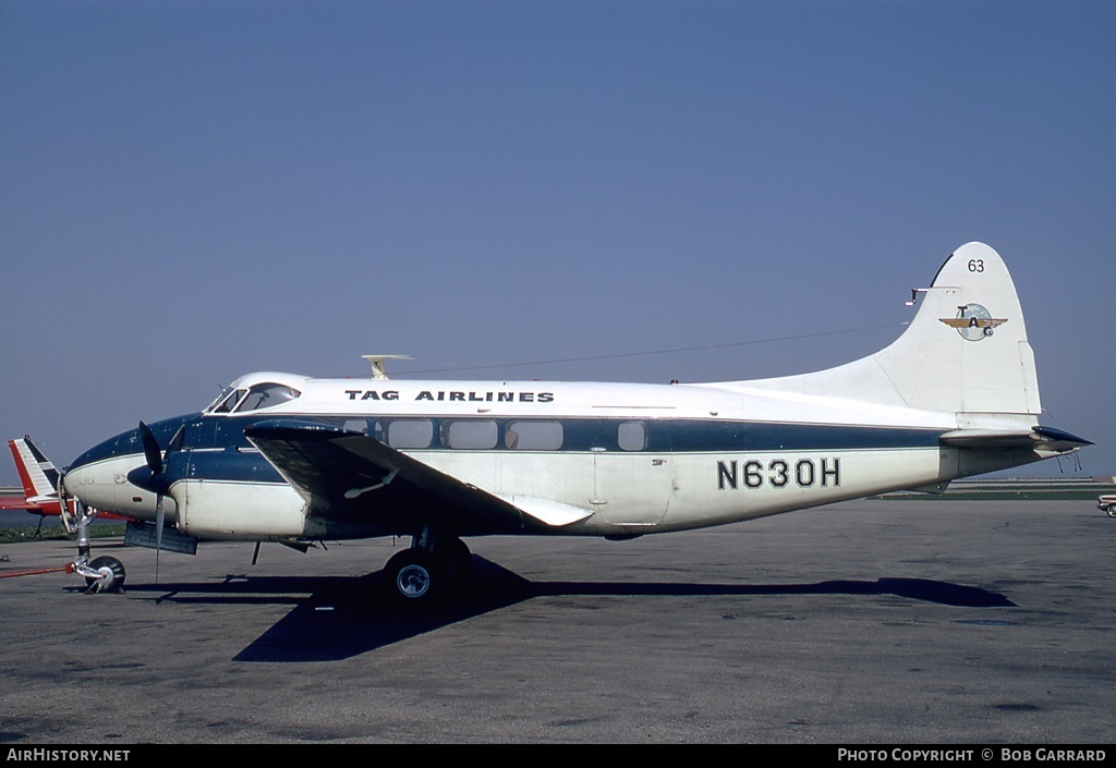 Aircraft Photo of N630H | De Havilland D.H. 104 Dove 5A | TAG Airlines | AirHistory.net #38176
