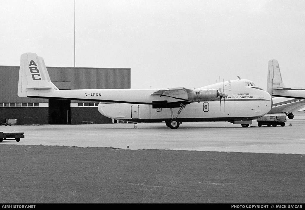 Aircraft Photo of G-APRN | Armstrong Whitworth AW-650 Argosy 102 | Air Bridge Carriers - ABC | AirHistory.net #38184