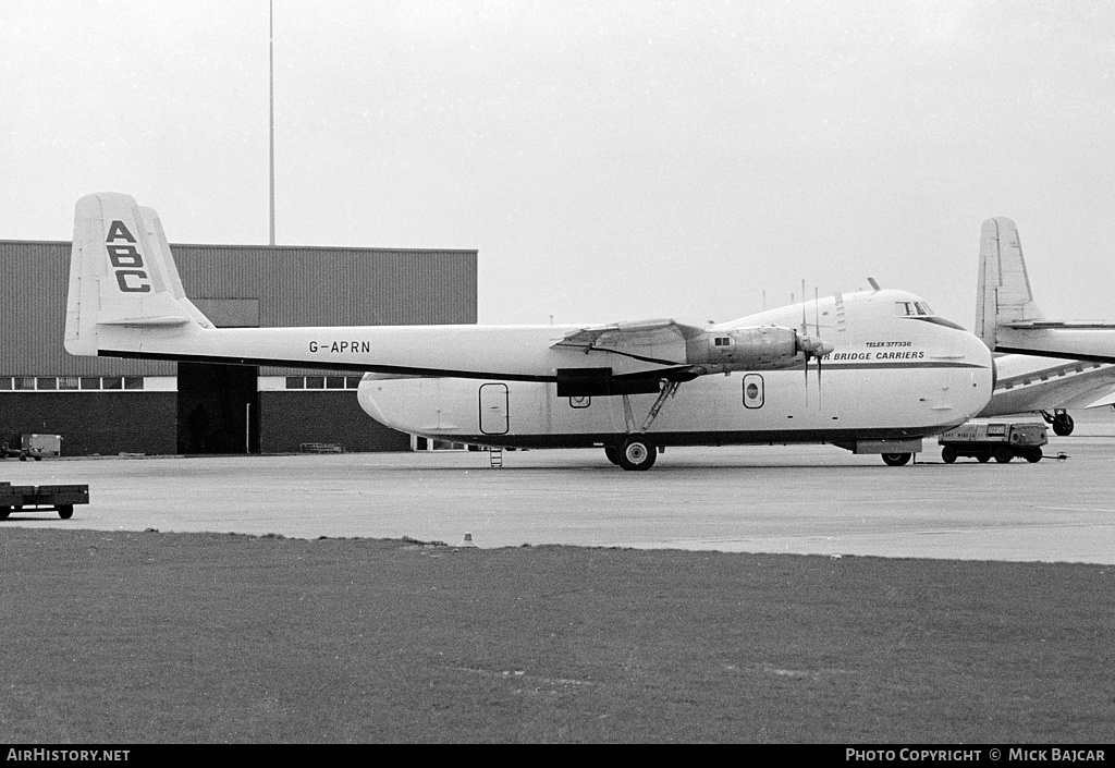 Aircraft Photo of G-APRN | Armstrong Whitworth AW-650 Argosy 102 | Air Bridge Carriers - ABC | AirHistory.net #38184