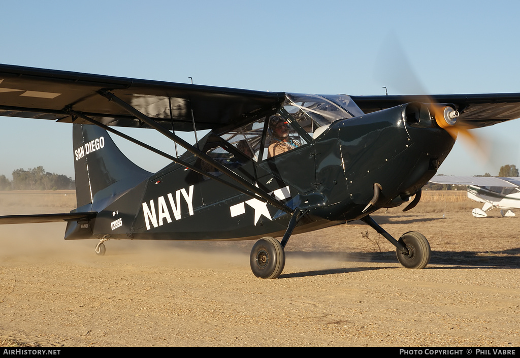 Aircraft Photo of VH-NOY / 03995 | Stinson OY-1 Sentinel | USA - Navy | AirHistory.net #38256