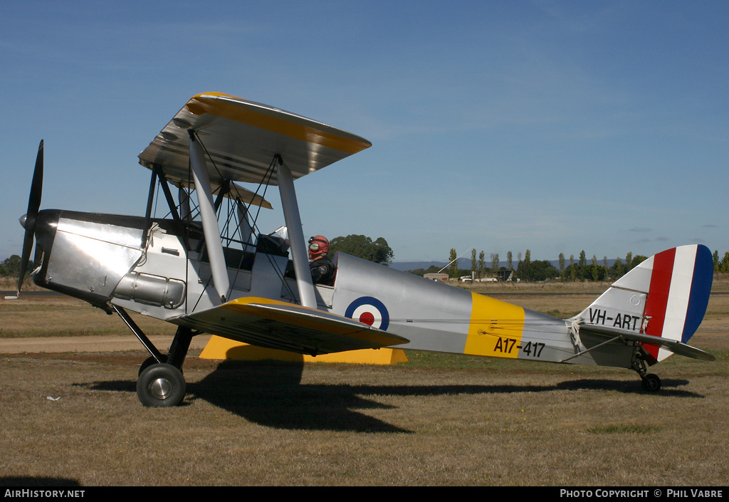 Aircraft Photo of VH-ART / A17-417 | De Havilland D.H. 82A Tiger Moth | Australia - Air Force | AirHistory.net #38267