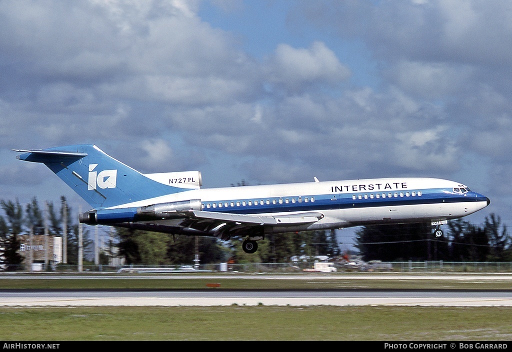 Aircraft Photo of N727PL | Boeing 727-22C | Interstate Airlines | AirHistory.net #38347