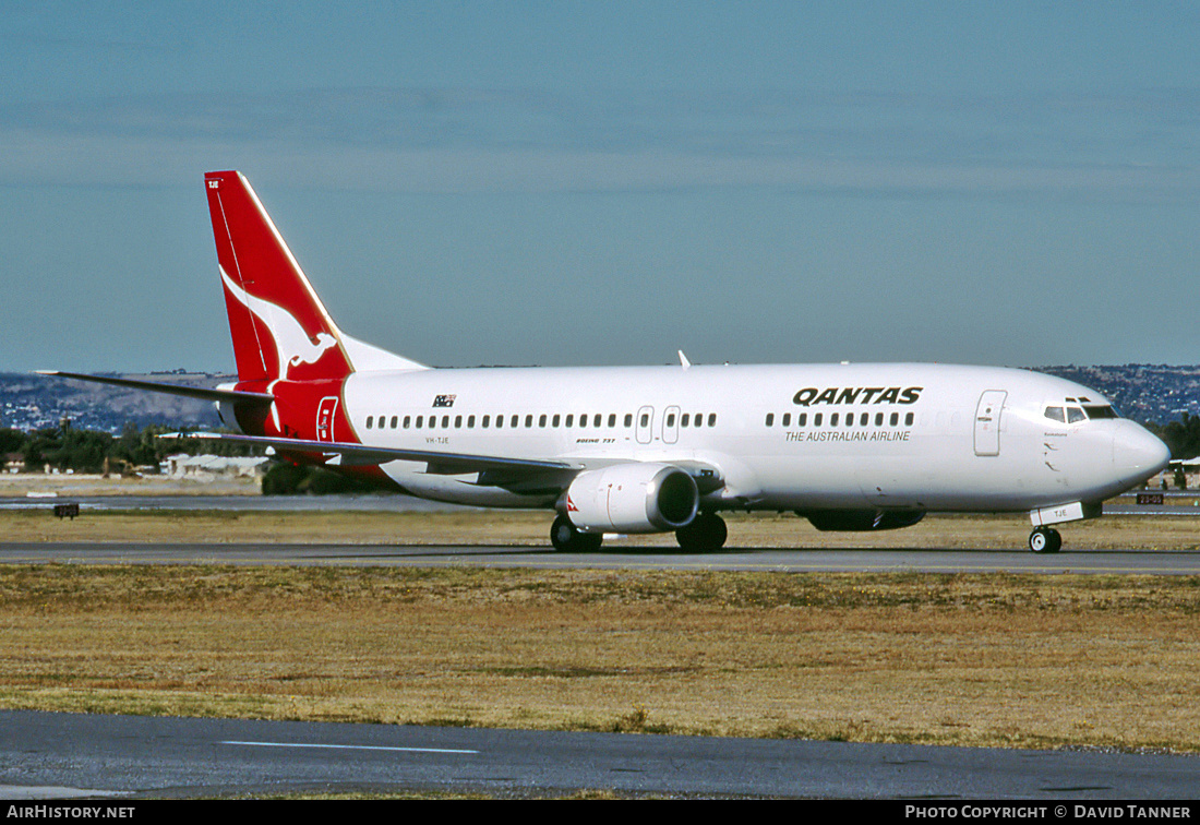 Aircraft Photo of VH-TJE | Boeing 737-476 | Qantas | AirHistory.net #38356