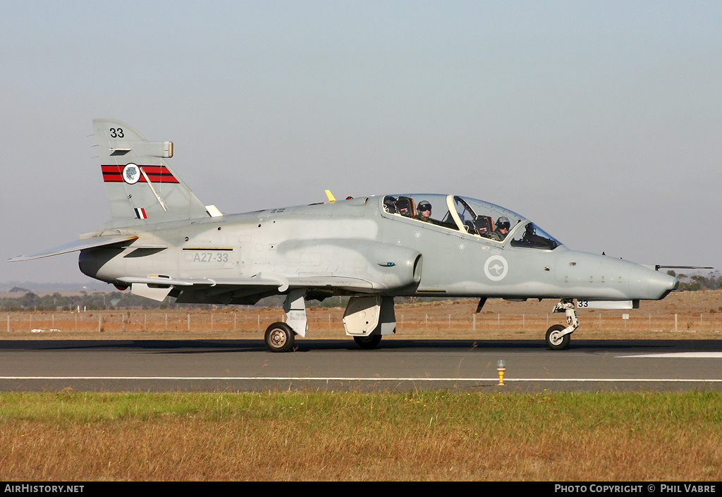 Aircraft Photo of A27-33 | BAE Systems Hawk 127 | Australia - Air Force | AirHistory.net #38357