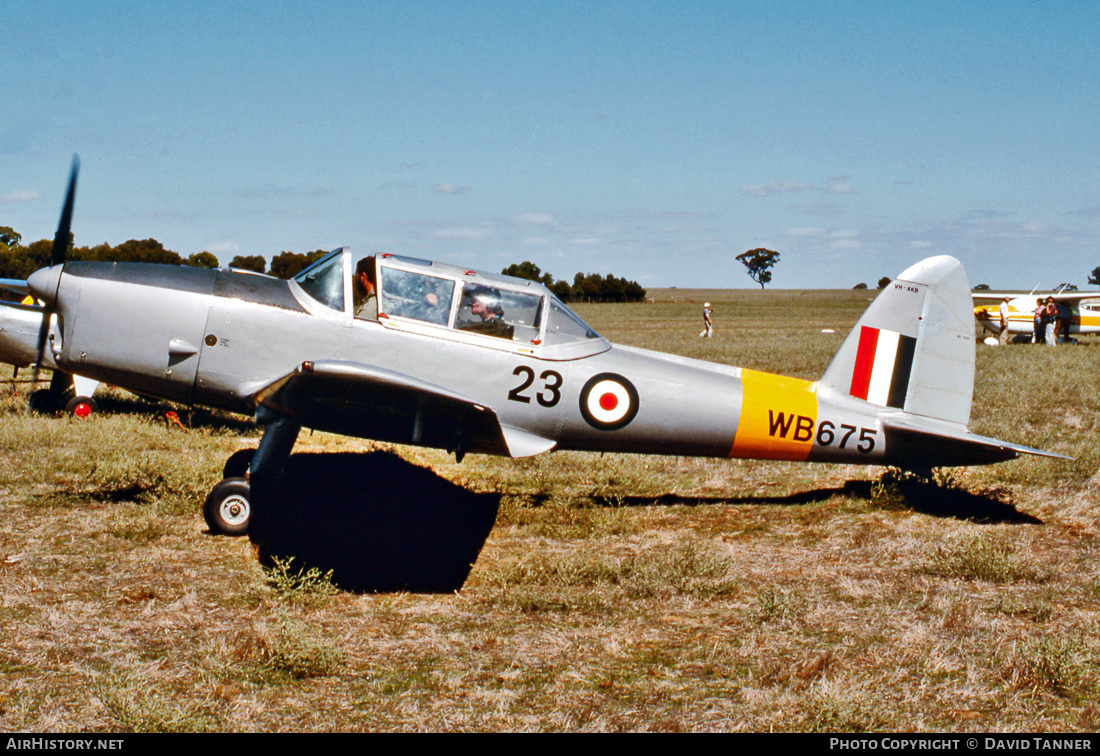 Aircraft Photo of VH-AKB / WB675 | De Havilland DHC-1 Chipmunk T10 | UK - Air Force | AirHistory.net #38360