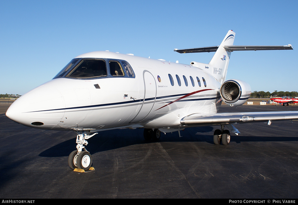 Aircraft Photo of VH-SGY | Raytheon Hawker 850XPi | Queensland Government | AirHistory.net #38363