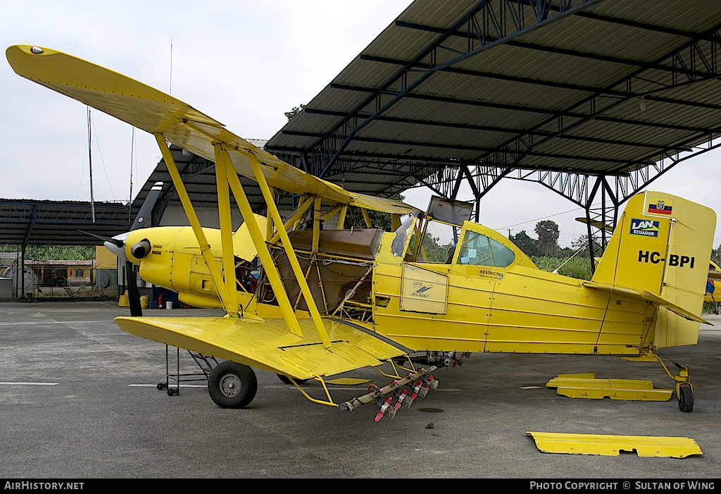 Aircraft Photo of HC-BPI | Grumman American G-164A Super Ag-Cat | LAN Aerofumigación - Líneas Aéreas Nacionales | AirHistory.net #38411