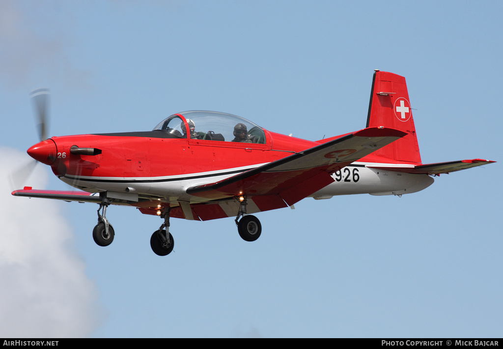Aircraft Photo of A-926 | Pilatus NCPC-7 | Switzerland - Air Force | AirHistory.net #38426