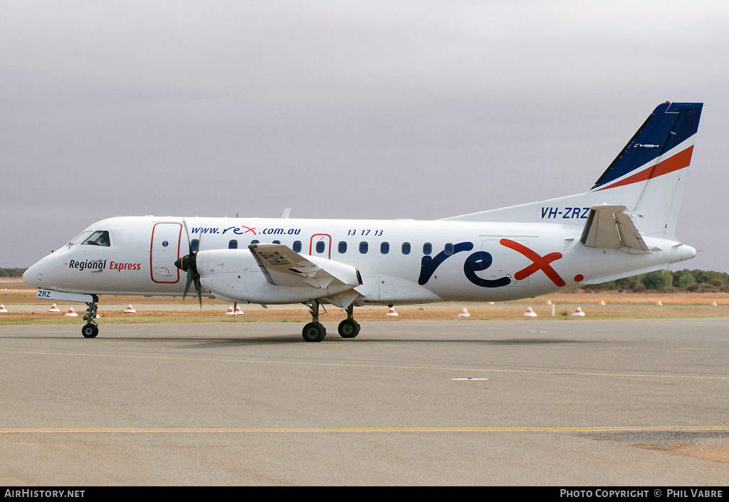 Aircraft Photo of VH-ZRZ | Saab 340B/Plus | REX - Regional Express | AirHistory.net #38441