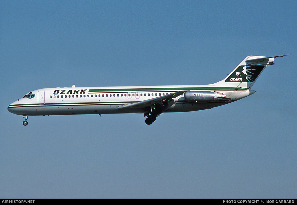 Aircraft Photo of N983Z | McDonnell Douglas DC-9-31 | Ozark Air Lines | AirHistory.net #38477