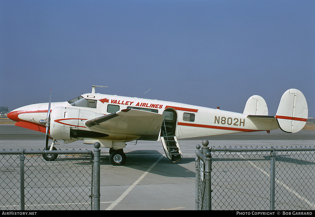 Aircraft Photo of N802H | Beech D18S | Valley Airlines | AirHistory.net #38478