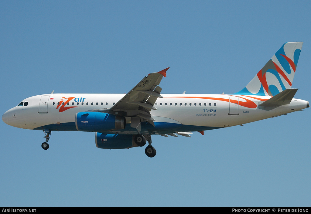 Aircraft Photo of TC-IZM | Airbus A319-132 | IZAir - Izmir Hava Yollari | AirHistory.net #38528