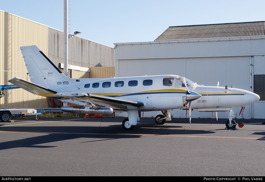 Aircraft Photo of VH-YFD | Cessna 441 Conquest | Fugro Airborne Surveys | AirHistory.net #38536