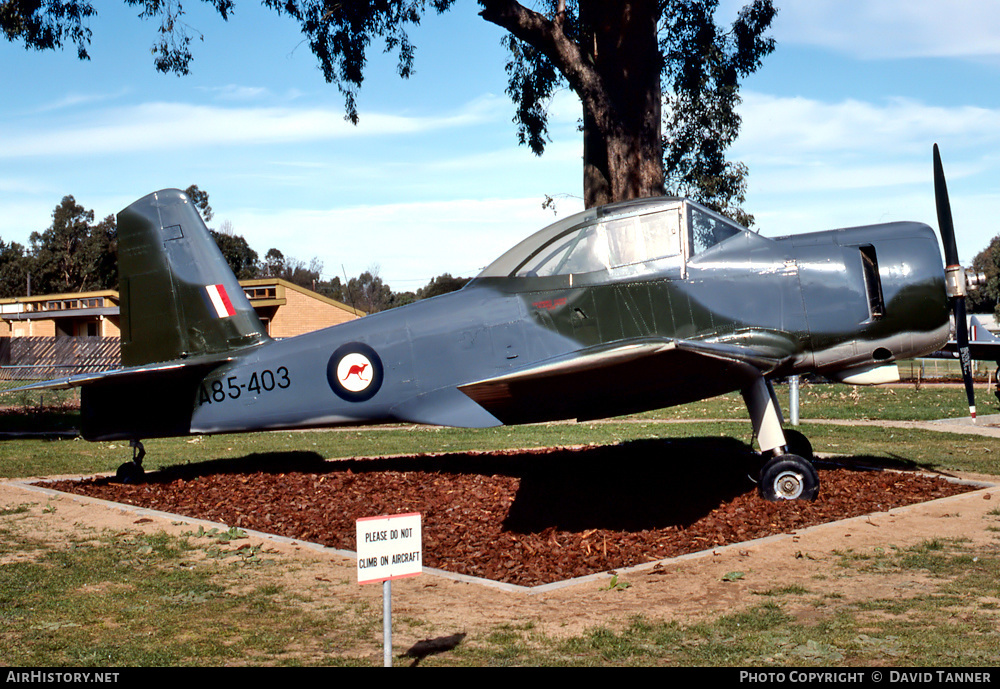 Aircraft Photo of A85-403 | Commonwealth CA-25 Winjeel | Australia - Air Force | AirHistory.net #38638