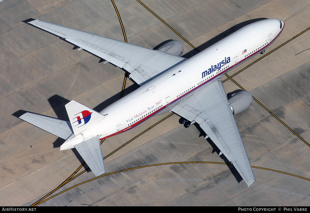 Aircraft Photo of 9M-MRQ | Boeing 777-2H6/ER | Malaysia Airlines | AirHistory.net #38652