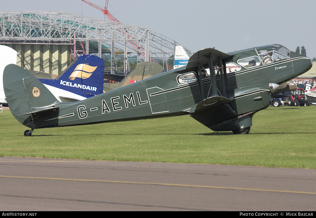 Aircraft Photo of G-AEML | De Havilland D.H. 89A Dragon Rapide | AirHistory.net #38735